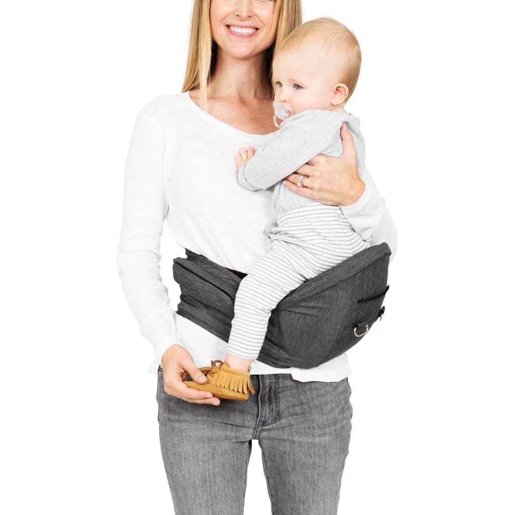 Moby - 2-in-1 Baby Carrier + Hip Seat (CHS-GREY)