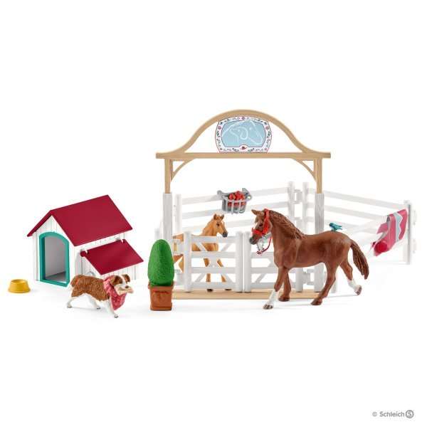 Schleich - Horse Club Hannah’s guest horses with Ruby the Dog (42458)