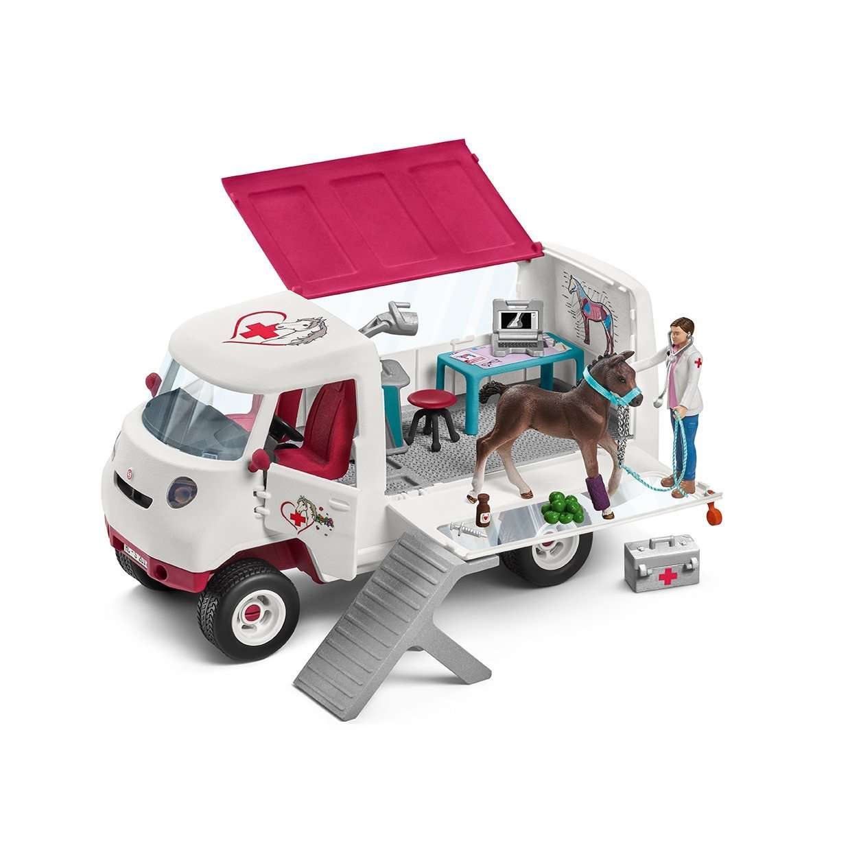 Schleich - Mobile Vet with Hanoverian Foal (42370)