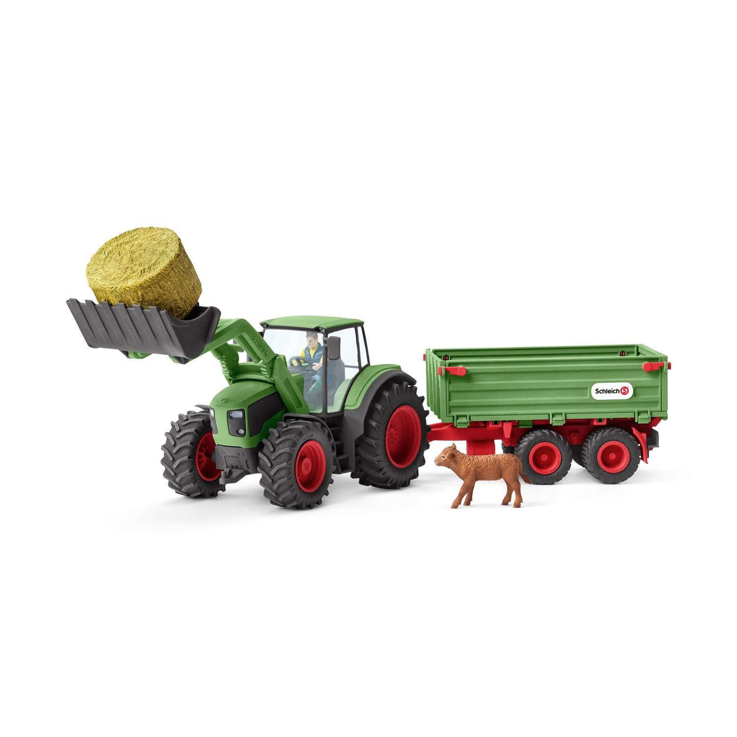 Schleich - Tractor with trailer (42379)