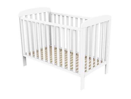 Baby Dan - Sofie Cot Bed w. Drop Side 60x120 cm - White