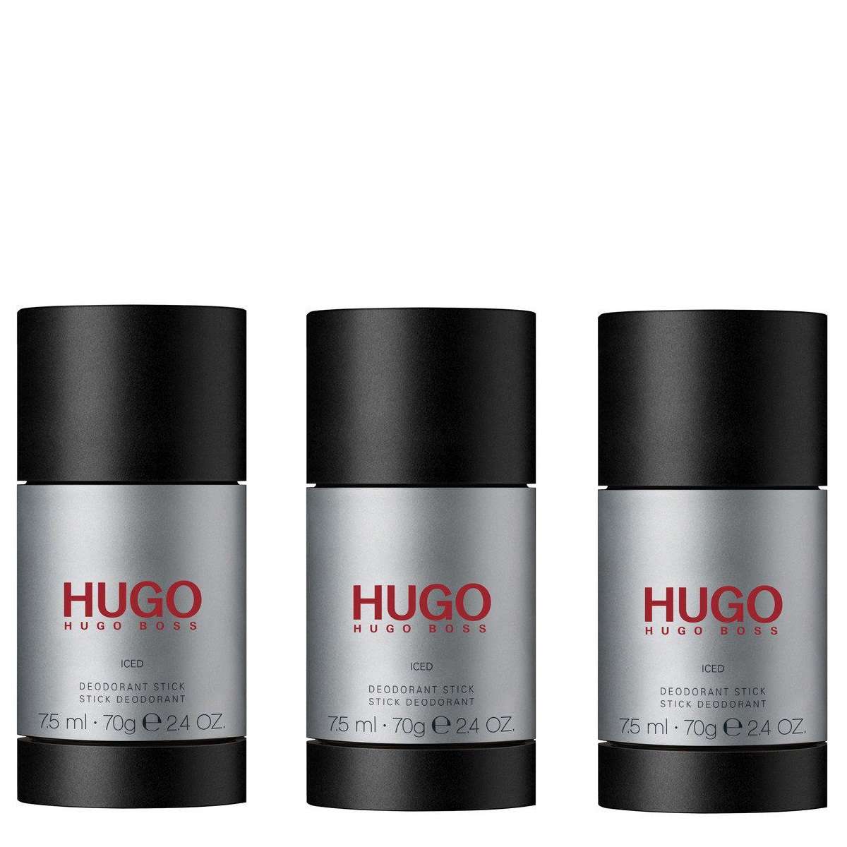 Hugo Boss - 3x Hugo Iced Deodorant Stick 75 ml