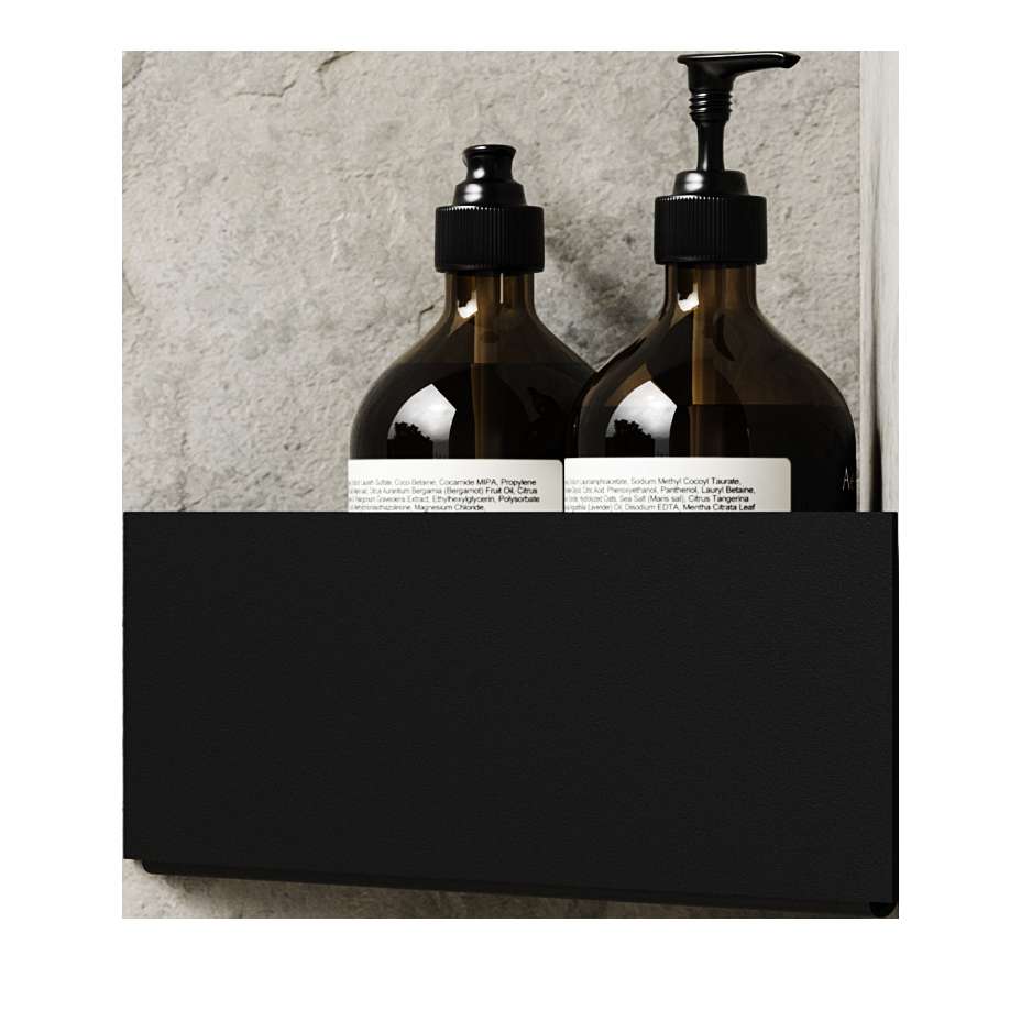 Nichba-Design - Bath Shelf Corner - Black (L100109)