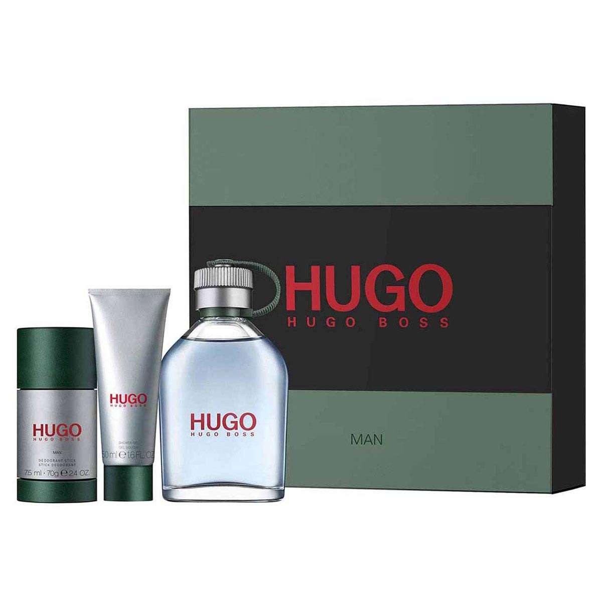 Hugo Boss - Hugo Man 125 ml EDT + Deo stick 75 ml + Shower Gel 50 ml - Giftset