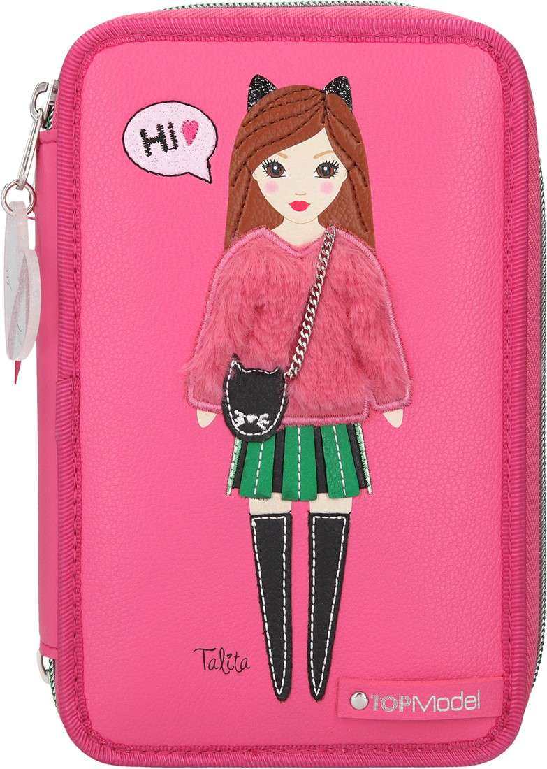 Top Model - Trippel Pencil Case-  Talita Pink (0410729)