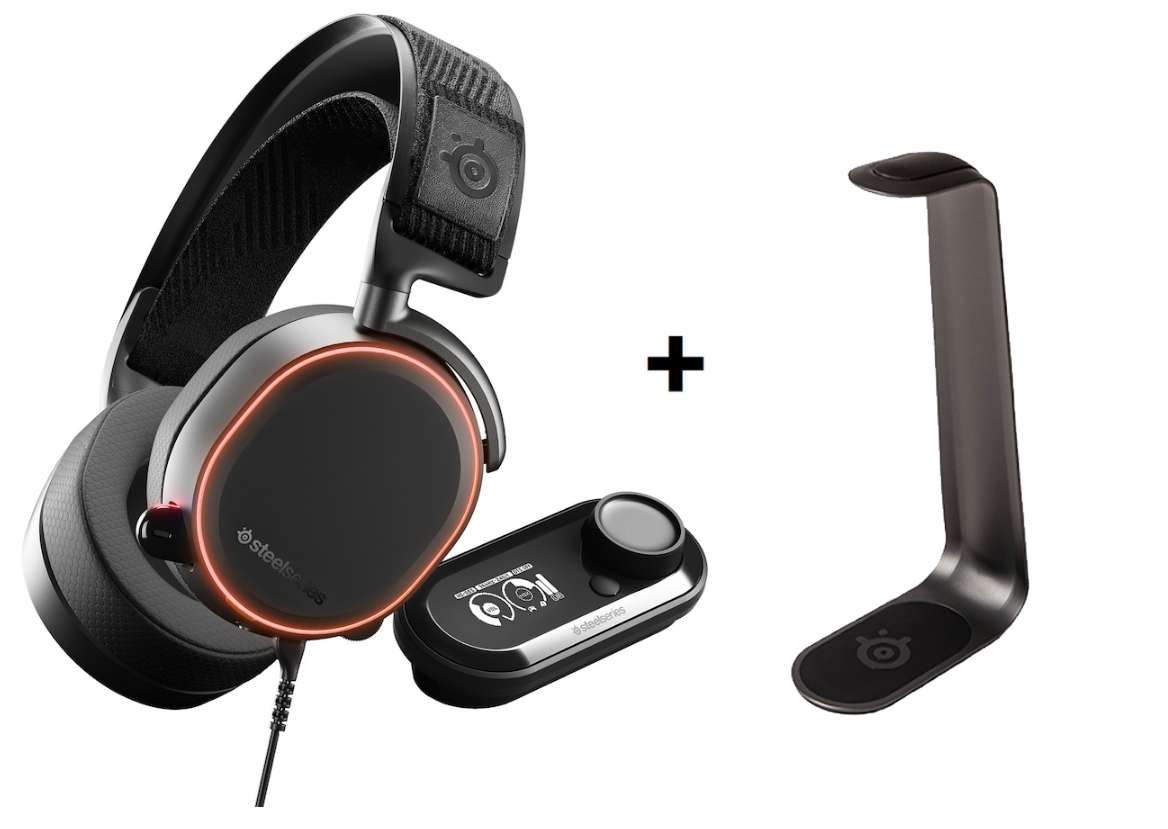 Steelseries - Arctic PRO DAC + Headset stand HS 1 - Bundle