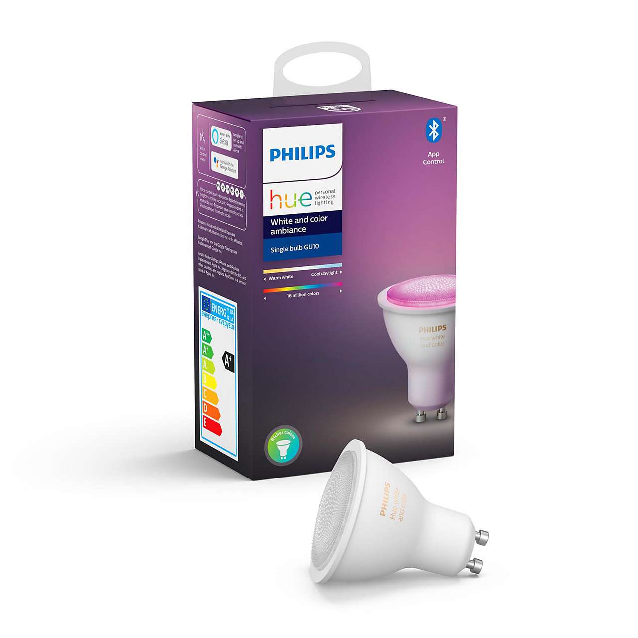 Philips Hue -  GU10 Einzelne Glühbirne -  Farbe - New Bluetooth edition