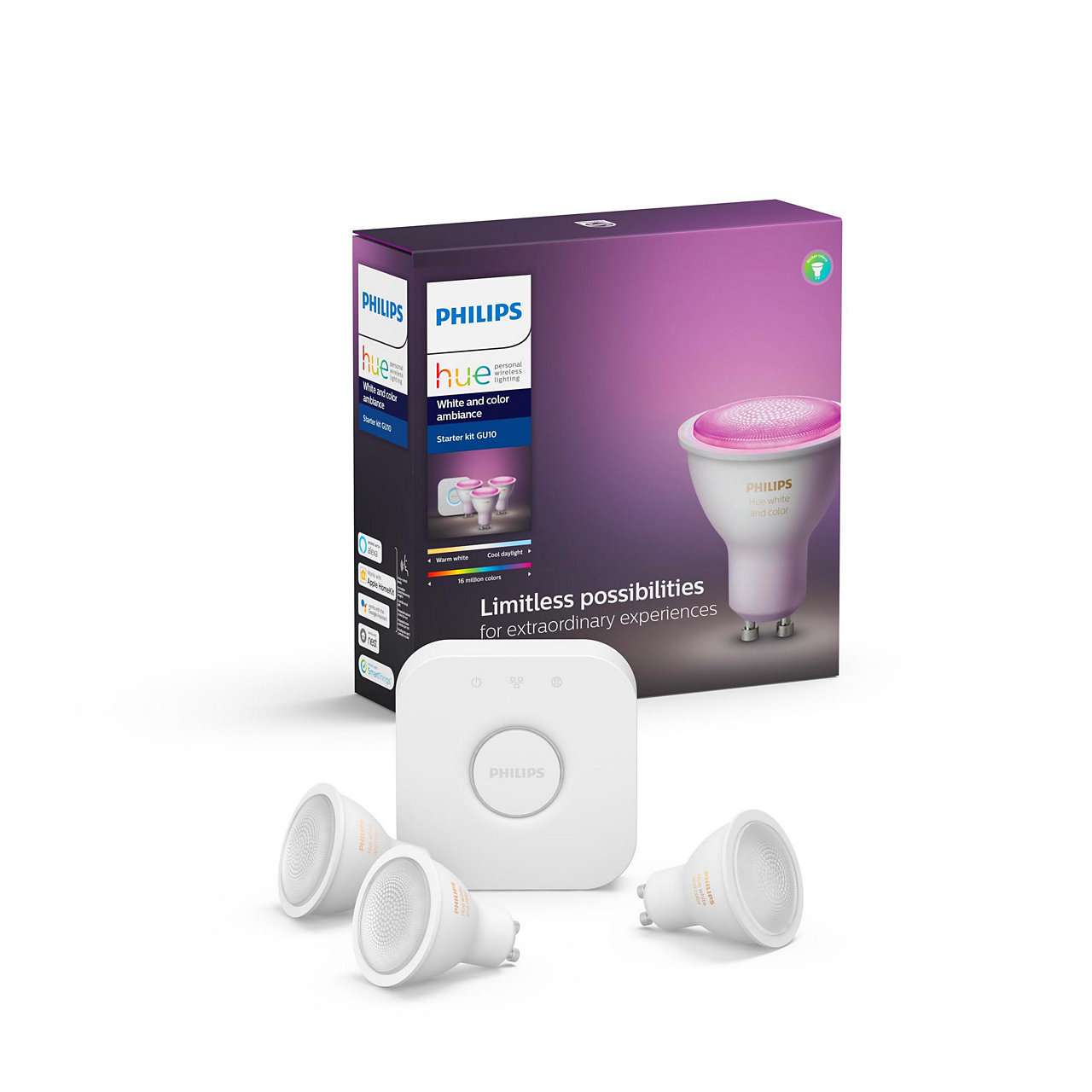 Philips Hue - GU10 Starter Kit - Farbe - New Bluetooth edition