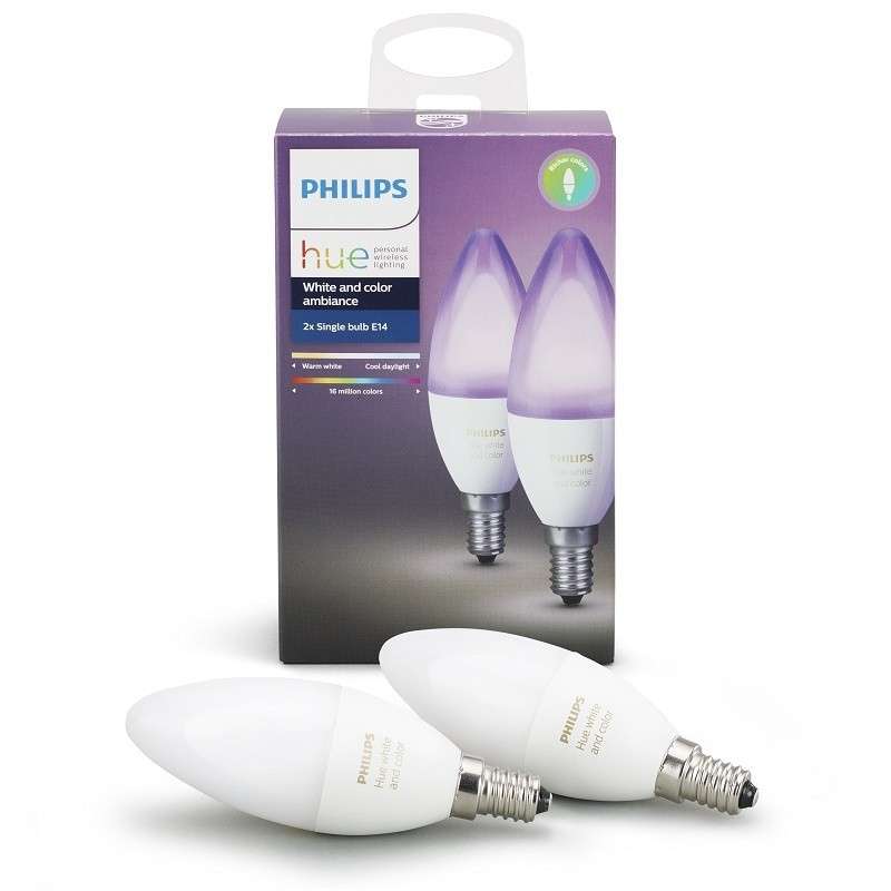 Philips Hue E14 2-er Pack Glühlampe Richer Color