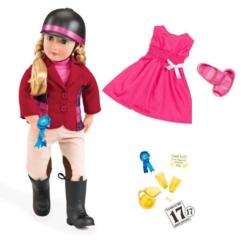 Our Generation - Deluxe Puppe - Lily Anna mit Reiteroutfit
