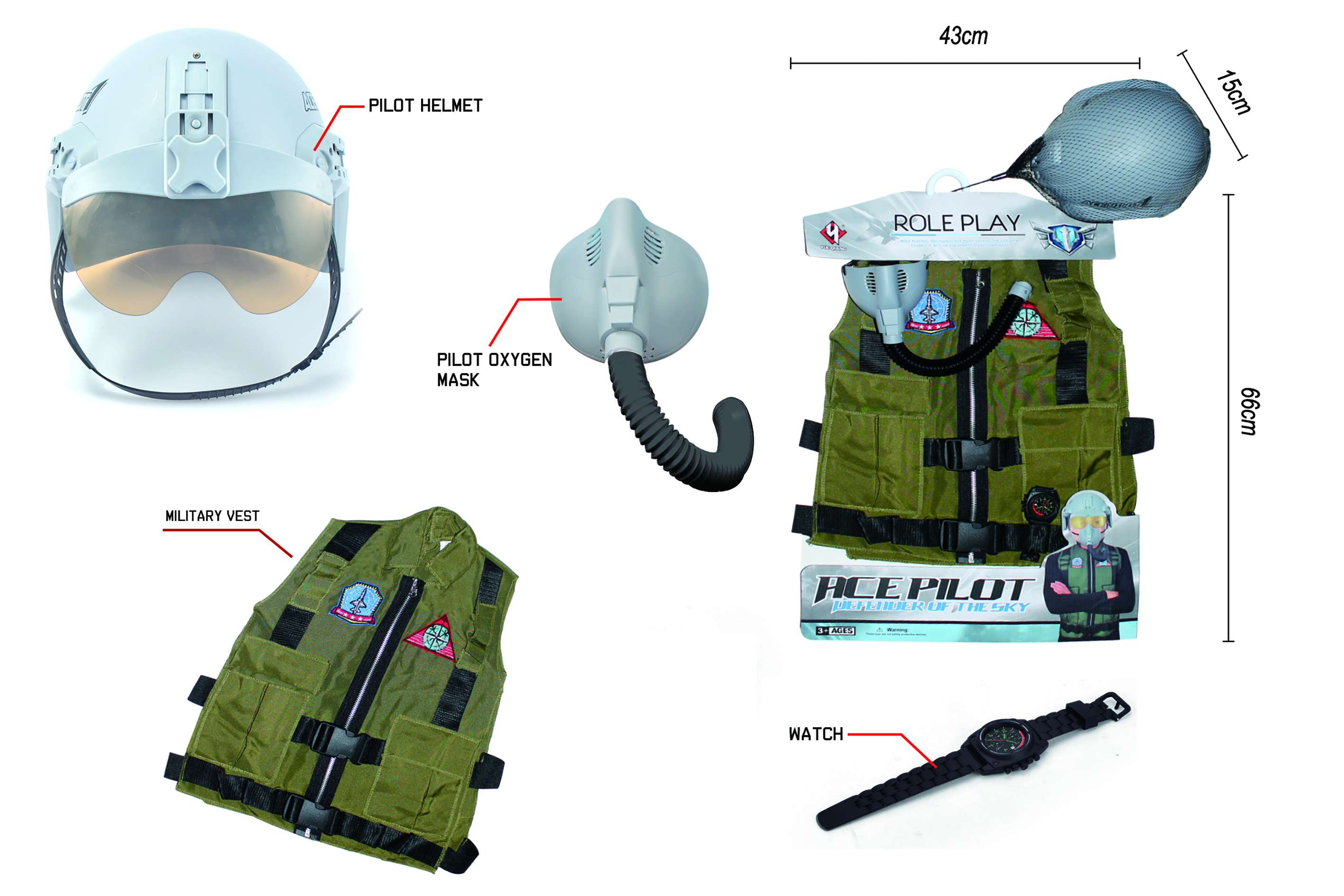 Airforce - Fighter Pilot Costume Set (520226)