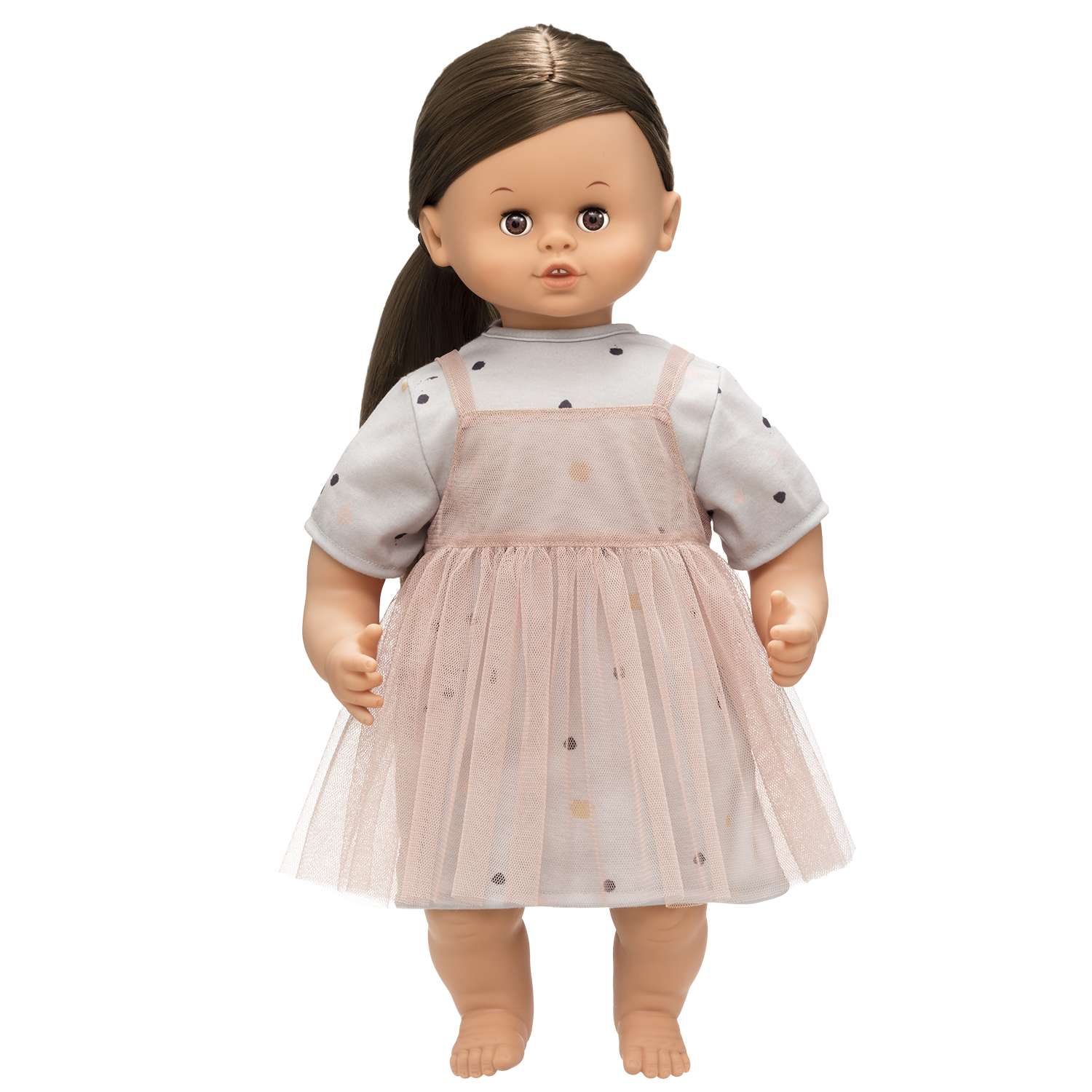 Skrållan - Talking doll with brown hair, 45 cm (16-1113-00)