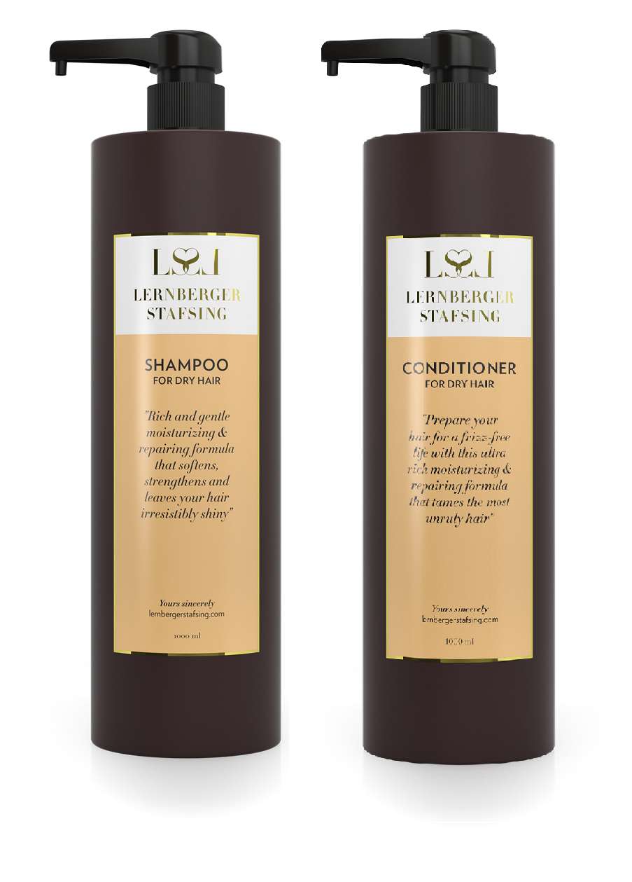 Lernberger Stafsing - Shampoo for Dry Hair 1000 ml + Conditioner for Dry Hair 1000 ml