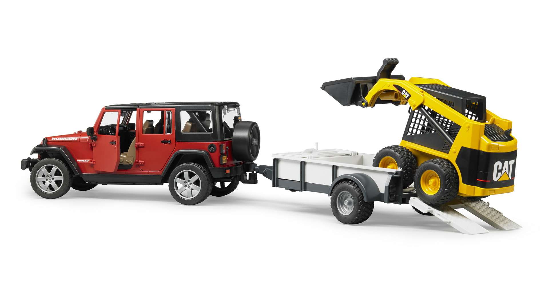 Bruder - Jeep Wrangler Rubicon with Trailer & Cat Vehicle (2925)