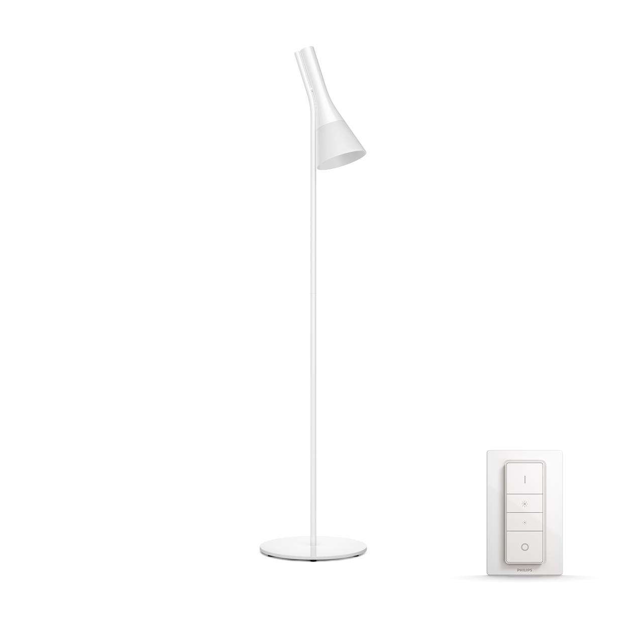 Philips Hue - Explore  Floor Lamp White (Dimmer Switch Included) - White Ambiance