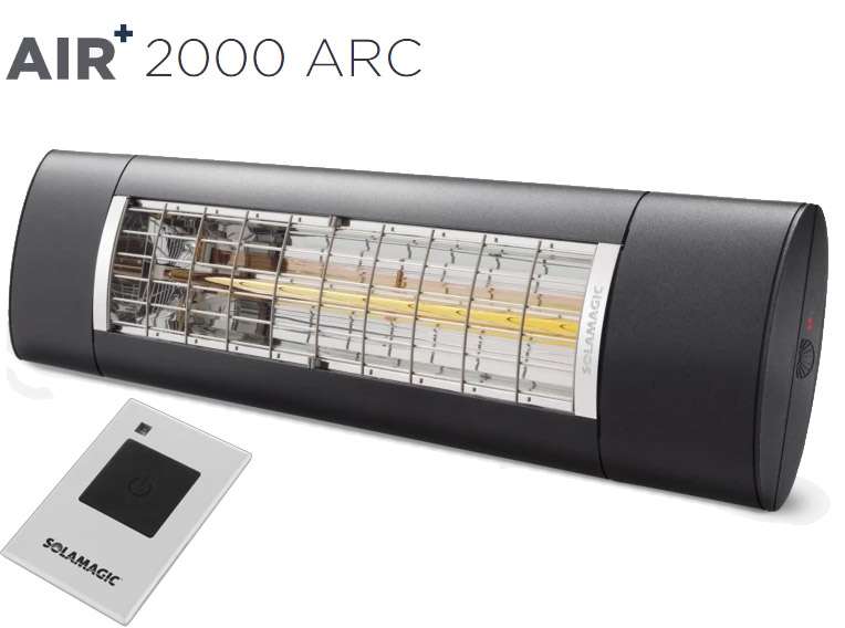 Solamagic - AIR+ 2000 ARC Patio Heater Anthracite - New