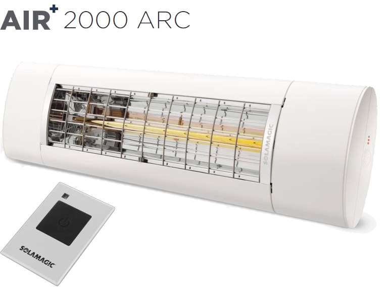 Solamagic - AIR+ 2000 ARC Patio Heater White - New