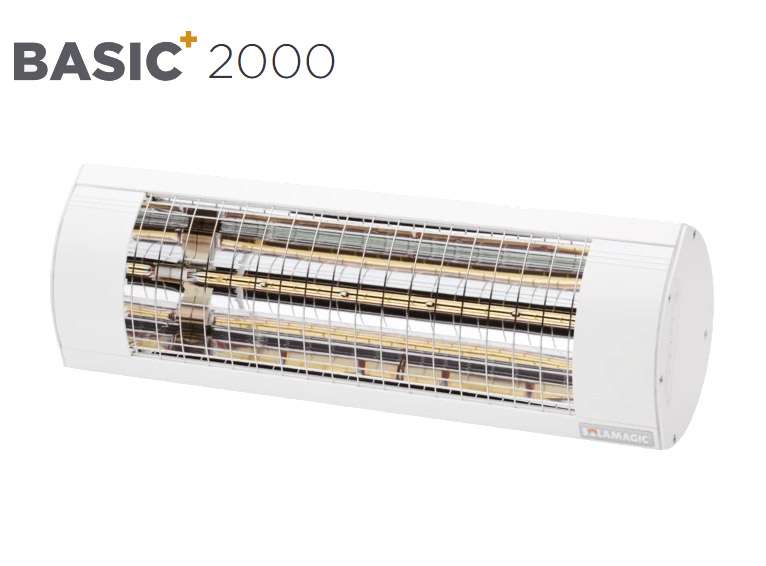 Solarmagic - 2000 BASIC+ Patio Heater - White