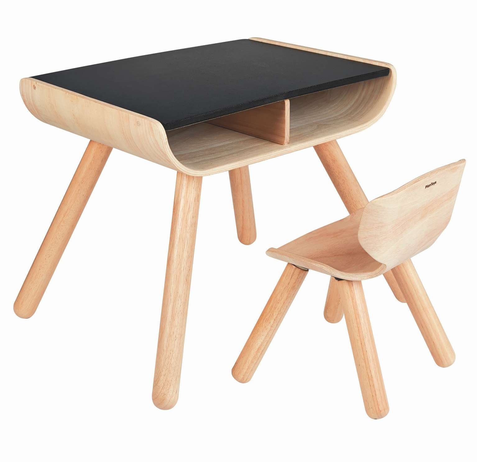 PlanToys - Table and Chair, Black (8703)