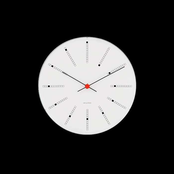 Arne Jacobsen - Bankers Wall Clock Ø 29 cm - White (43640)