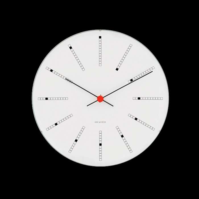 Arne Jacobsen - Bankers Wall Clock Ø 48 cm - White (43650)