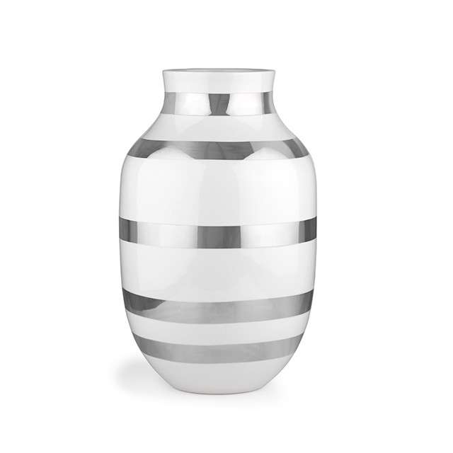 Kähler - Omaggio Vase Large - Silver (691792)