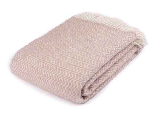 ARCTIC - Wool Blanket Zig-Zag - Rose 130x200 cm (59z109)