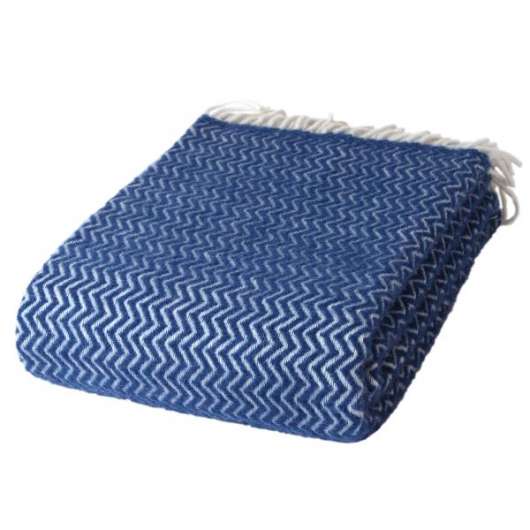 ARCTIC - Wool Blanket Zig-Zag - Royal Blue 130x200 cm(59z105)