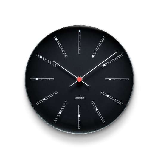 Arne Jacobsen - Bankers Wall Clock Ø 29 cm - Black (43646)