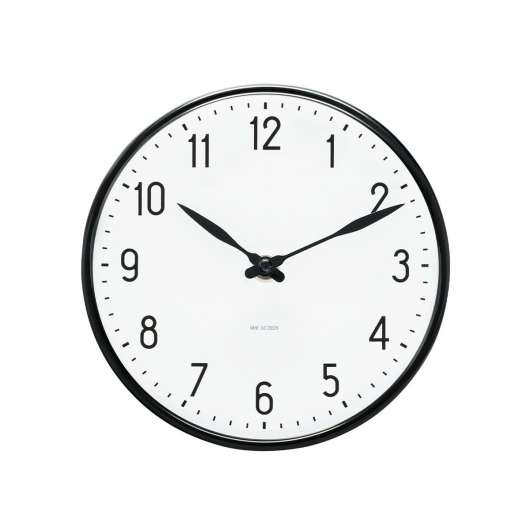 Arne Jacobsen - Station Wall Clock Ø 29 cm - Black (43643)