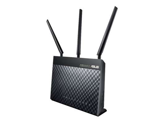 ASUS - DSL-AC68U Dual-Band Wireless-AC1900 Gigabit ADSL/VDSL Modem Router