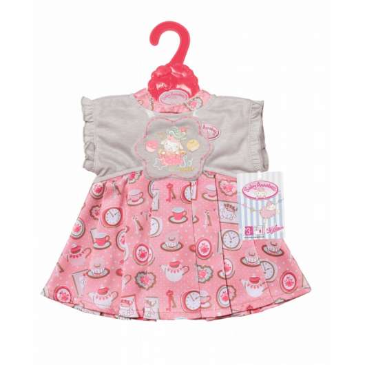 Baby Annabell - Grey and Pink Day Dress (700839)
