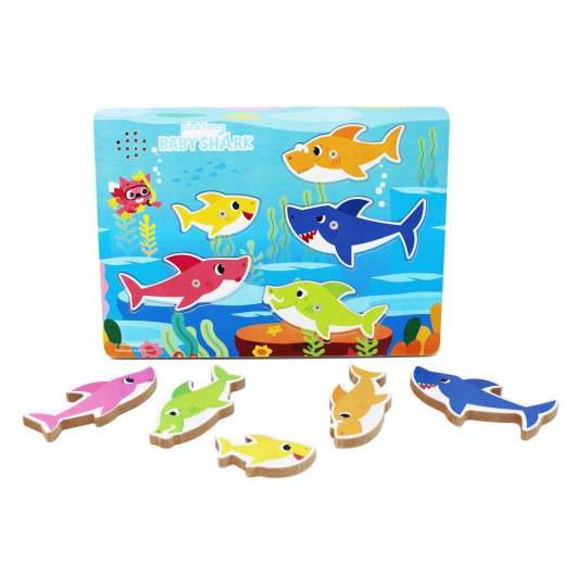 Baby Shark - Chunky Wood Puzzle w/music (6054918)