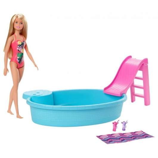Barbie - Doll and Pool Playset (GHL91)