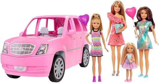 Barbie - Playset w. 4  Dolls and Limo (GFF58)