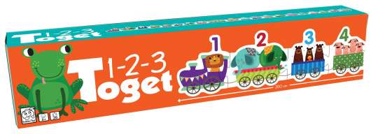 Barbo Toys - Puzzle - Animal Train 123 (DK) (5869)