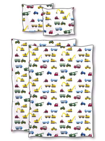 Bed Linen - Baby Size 70 x 100 cm - Car (54692)