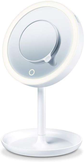 Beurer - BS 45 Illuminated Cosmetic Mirror with LED Light Touch Sensor Button - 3 Years Warranty