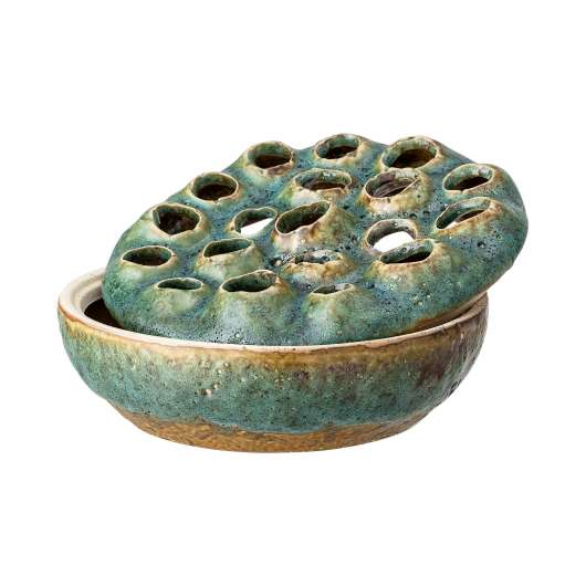 Bloomingville - Stonewear Vase/Bowl Ø 18 cm - Green (82046315)