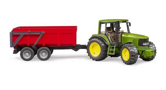 Bruder - John Deere 6920 with tipping trailer , red (BR2057)