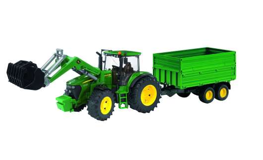 Bruder - John Deere 7930 Tractor with Frontloader and Tandem Axle Tipping Trailer