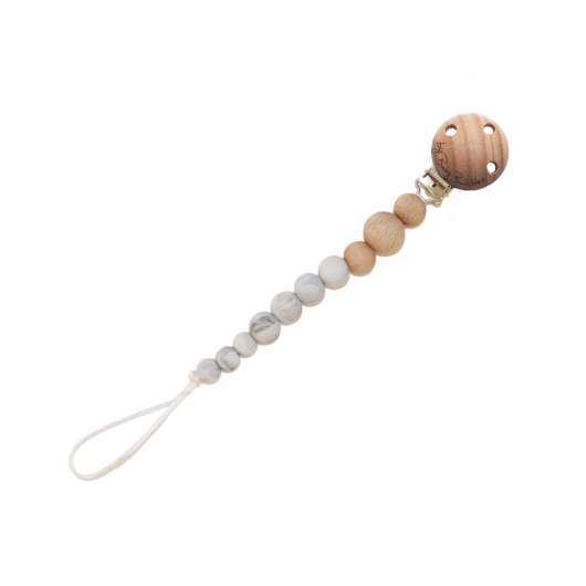 byBabyBubbles - Pacifier Clip with Teething beads, make a wish