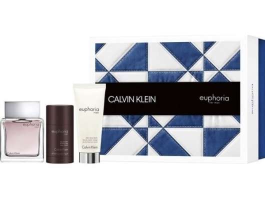 Calvin Klein - Euphoria for Men EDT 100 ml + After Shave balm 100 ml + Deo Stick - Gift Set