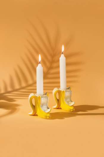 Candlestick - Banana Romance (2 stk.) (210735)